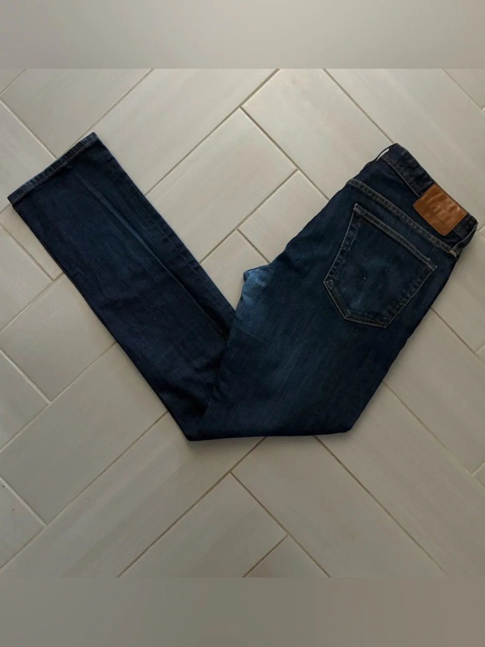 Ag Adriano Goldschmied The Everett Slim Straight Jeans in Dark Blue